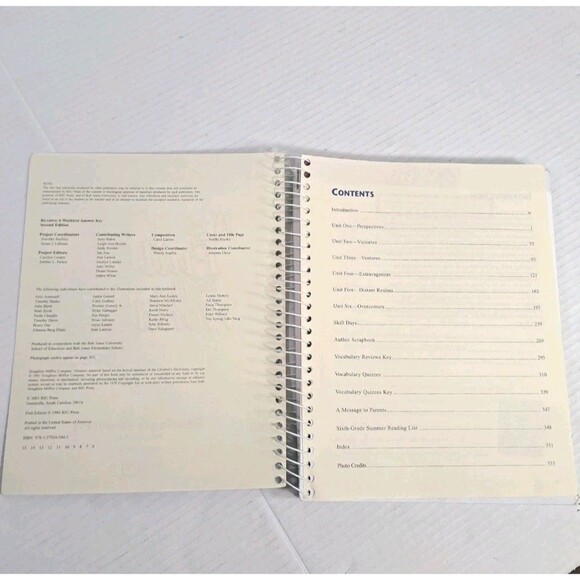 BJU Press Reading 6 “As Full as the World” Worktext Answer Key 2nd Edition - Picture 3 of 3